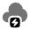 Cloud Bolt Minimalistic icon - Free transparent PNG, SVG. No sign up needed.