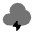 Cloud Bolt icon - Free transparent PNG, SVG. No sign up needed.