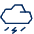 Cloud Rain Storm Icon from Cyber Line Set | Free Download as SVG Vector and Transparent PNG | Streamline icons