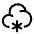 Cloud Snowfall Icon from Solar Linear Set