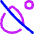 Drop Degree Sign Slash Icon from Flex Neon Set