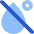 Drop Degree Sign Slash Icon from Core Flat Set