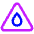 Drop Triangle Icon from Core Neon Set