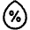 Droplet Humidity Percentage Icon from Plump Line Set