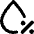 Droplet Humidity Percentage Icon from Core Remix Set