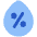 Droplet Humidity Percentage Icon from Plump Flat Set