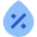 Droplet Humidity Percentage Icon from Sharp Flat Set