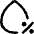 Droplet Humidity Percentage Icon from Flex Line Set