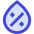 Droplet Humidity Percentage Icon from Sharp Duo Set