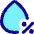 Droplet Humidity Percentage Icon from Flex Pop Set