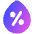 Droplet Humidity Percentage Icon from Plump Gradient Set