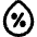 Droplet Humidity Percentage Icon from Plump Remix Set