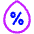 Droplet Humidity Percentage Icon from Plump Neon Set
