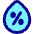 Droplet Humidity Percentage Icon from Plump Pop Set