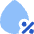 Droplet Humidity Percentage Icon from Flex Flat Set