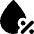 Droplet Humidity Percentage Icon from Core Solid Set