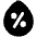 Droplet Humidity Percentage Icon from Plump Solid Set