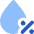 Droplet Humidity Percentage Icon from Core Flat Set