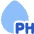 Droplet Water Ph Icon from Plump Flat Set