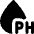 Droplet Water Ph Icon from Core Solid Set