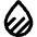 Droplet Water Total Dissolved Solids Icon from Core Remix Set