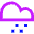 Light Snow Cloud Icon from Sharp Neon Set