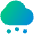 Light Snow Cloud Icon from Plump Gradient Set