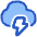 Lightning Cloud Icon from Plump Duo Set