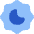 Moon Over Sun Icon from Flex Flat Set