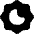 Moon Over Sun Icon from Flex Solid Set