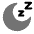 Moon Sleep icon - Free transparent PNG, SVG. No sign up needed.