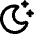 Moon Stars Icon from Core Remix Set