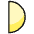 Night Moon Half 1 Icon from Ultimate Colors - Free Set