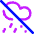 No Rain Cloud Icon from Core Neon Set