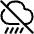 No Rain Cloud Icon from Plump Line Set