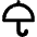 Open Umbrella Icon from Core Remix Set