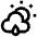 Partly Cloudy Rain Icon from Atlas Line Set