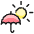 Rain Umbrella Sun Icon from Ultimate Colors - Free Set