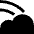 Rainbow Cloud Icon from Sharp Solid Set