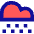 Snow Cloud Icon from Sharp Pop Set