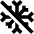 Snow Flake Cross Icon from Sharp Remix Set