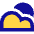 Sun Cloud Icon from Sharp Pop Set