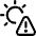 Sun Uv Heat Exclamation Weather Alert Icon from Ultimate Regular Set