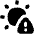 Sun Uv Heat Exclamation Weather Alert Icon from Flex Solid Set