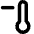 Temperature Cold Decrease Icon from Micro Line Set