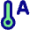 Temperature Thermostat Auto Icon from Core Pop Set