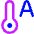 Temperature Thermostat Auto Icon from Core Neon Set