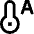 Temperature Thermostat Auto Icon from Sharp Line Set