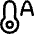 Temperature Thermostat Auto Icon from Flex Line Set