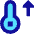 Thermometer Increase Icon from Sharp Pop Set